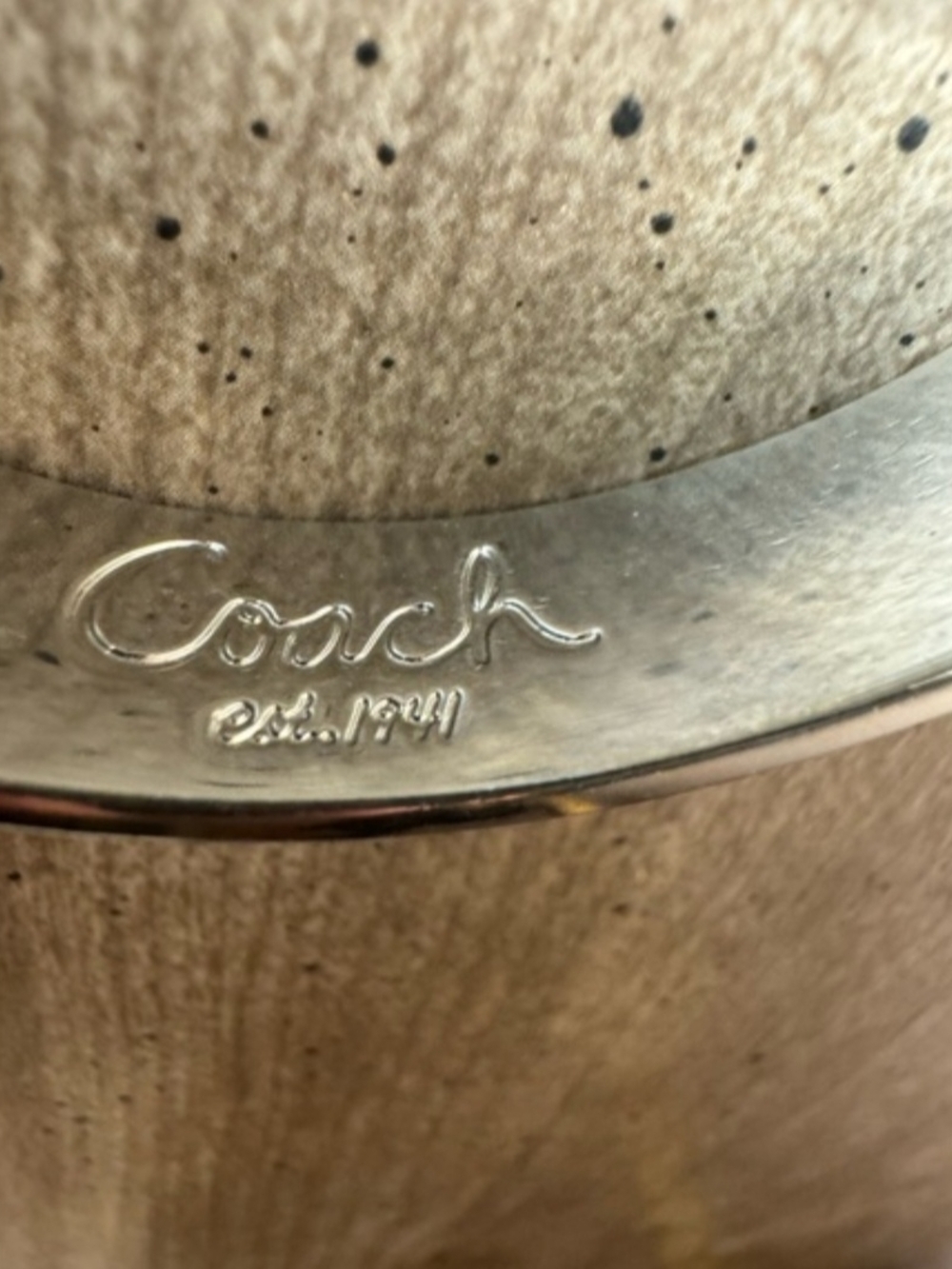 Coach Silver Signature Paved C Cuff Bracelet - Picture 4 of 9